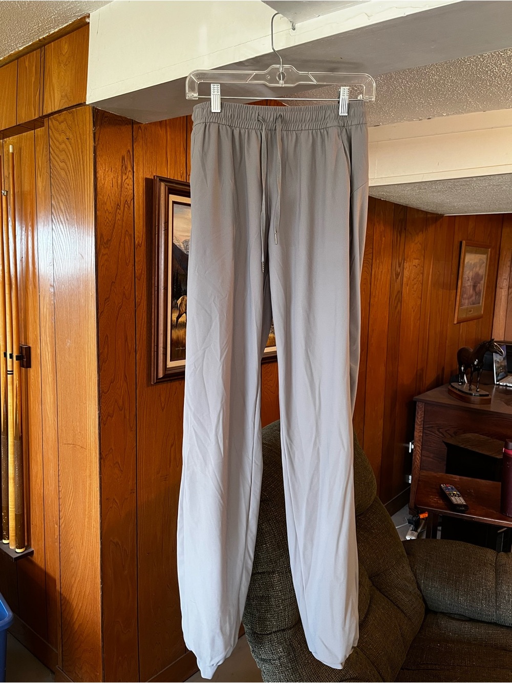 Women’s Lightweight Drawstring Pants - Light Gray